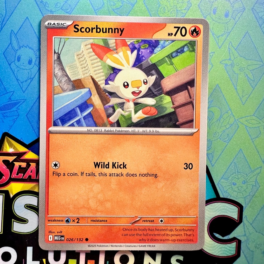 scorbunny (026/132) - common — pokémon: mega evolutions